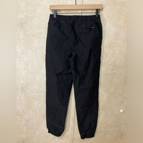 Hurley Boys 14/16 Black Nylon Jogger Pants Pull-On Pockets Outdoor Gorpcore - Picture 2 of 11